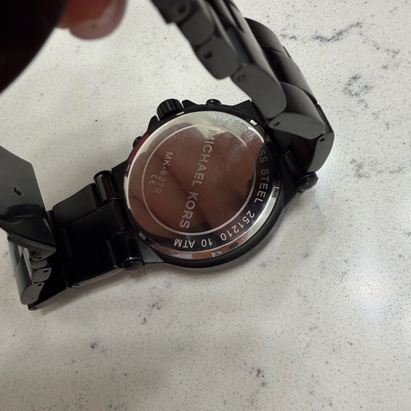 Michael Kors Black Stainless Steel Watch - Picture 3 of 10